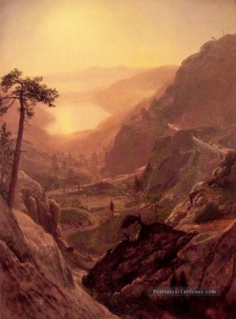  voir - Vue du lac Donner Albert Bierstadt Montagne